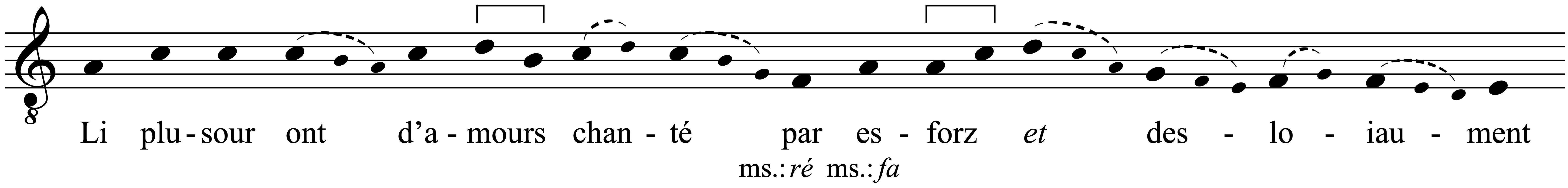 Work musical notation